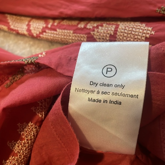 Pink/Red Payal Pratap Blouse from Anthropologie, Size 4 - Picture 7 of 9